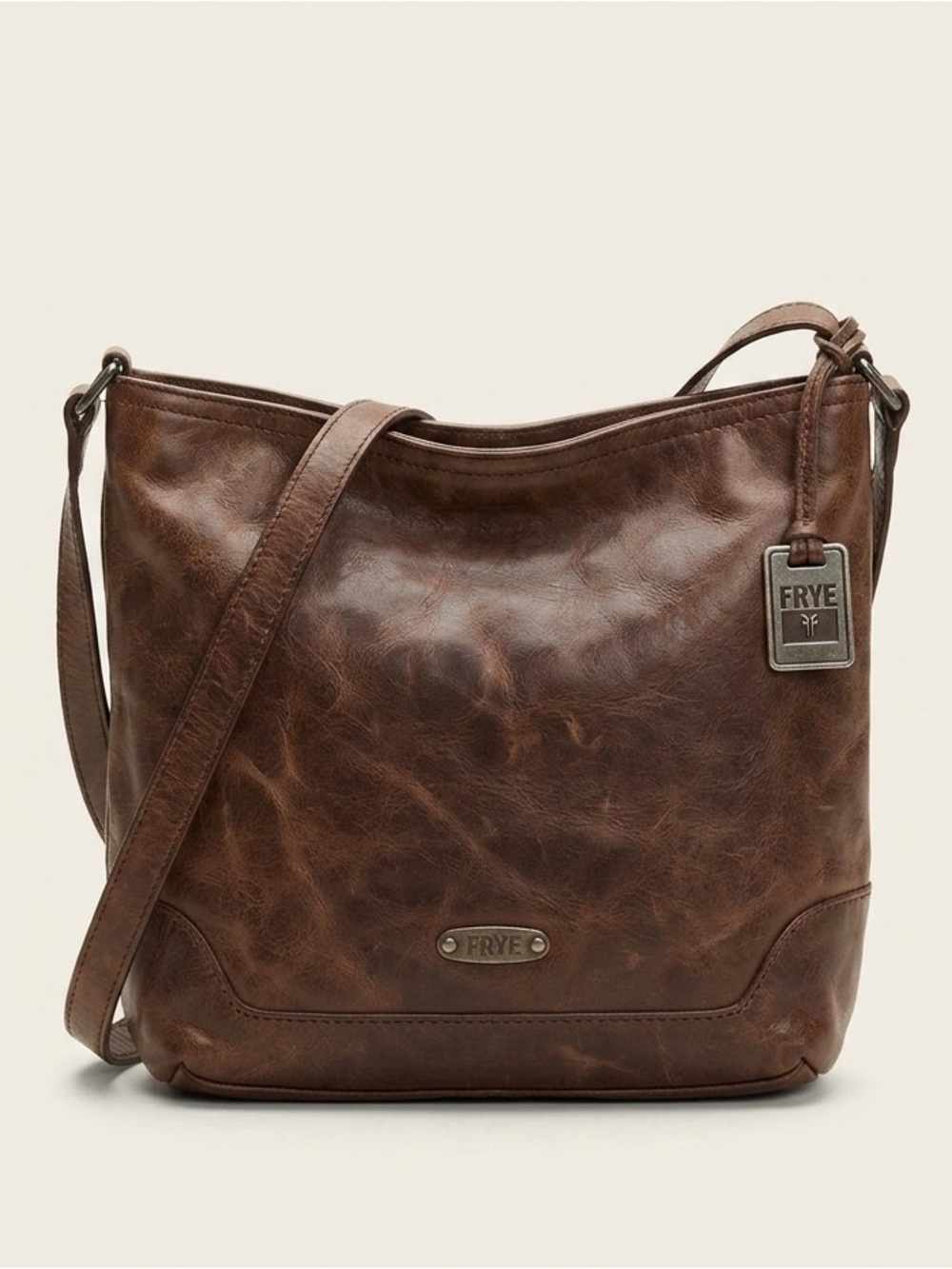 Frye Melissa Brown Leather Swing Pack Bag